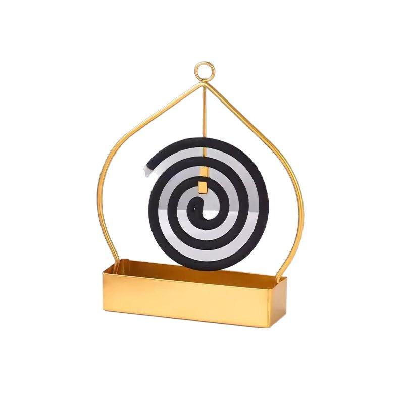 Creative Iron Mosquito Coil & Incense Holder with Ash Tray
