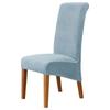 High Back & Universal Velvet Chair Cover Stretch Soft Chair Covers for Dining Room Wedding Hotel Home Decor Seat Case M XL Size