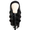 Curly Wave Headband Wig for Women Fashionable Adjustable Headband Scarf Wig High Temperature Fiber Wig