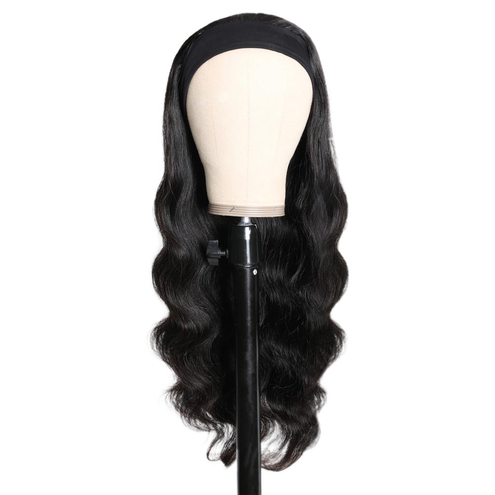 Curly Wave Headband Wig for Women Fashionable Adjustable Headband Scarf Wig High Temperature Fiber Wig