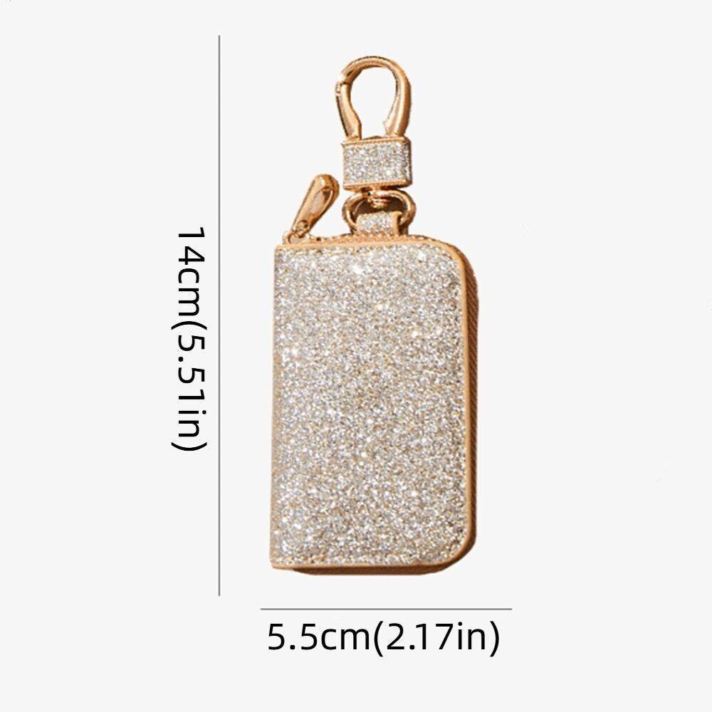 NEW PU Car Key Bag Mini Shiny Car Key Organiser Bling Coin Bag Pendant