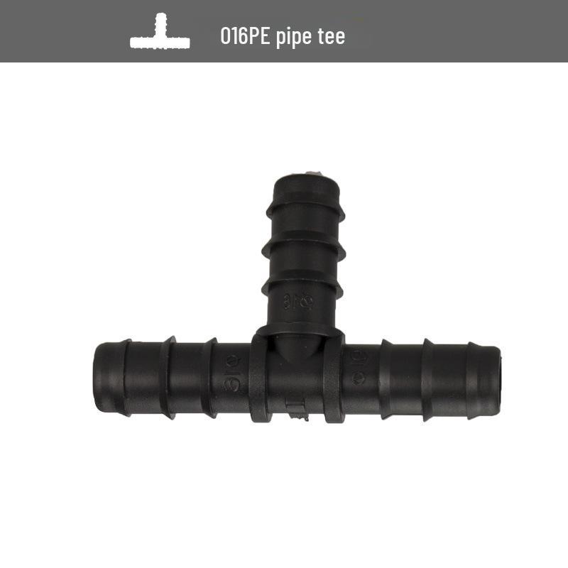 

6-Way 16PE Drip Irrigation Pipe Joint: Micro-Spray Bypass, Tee, and Plug for Horticulture & Agriculture