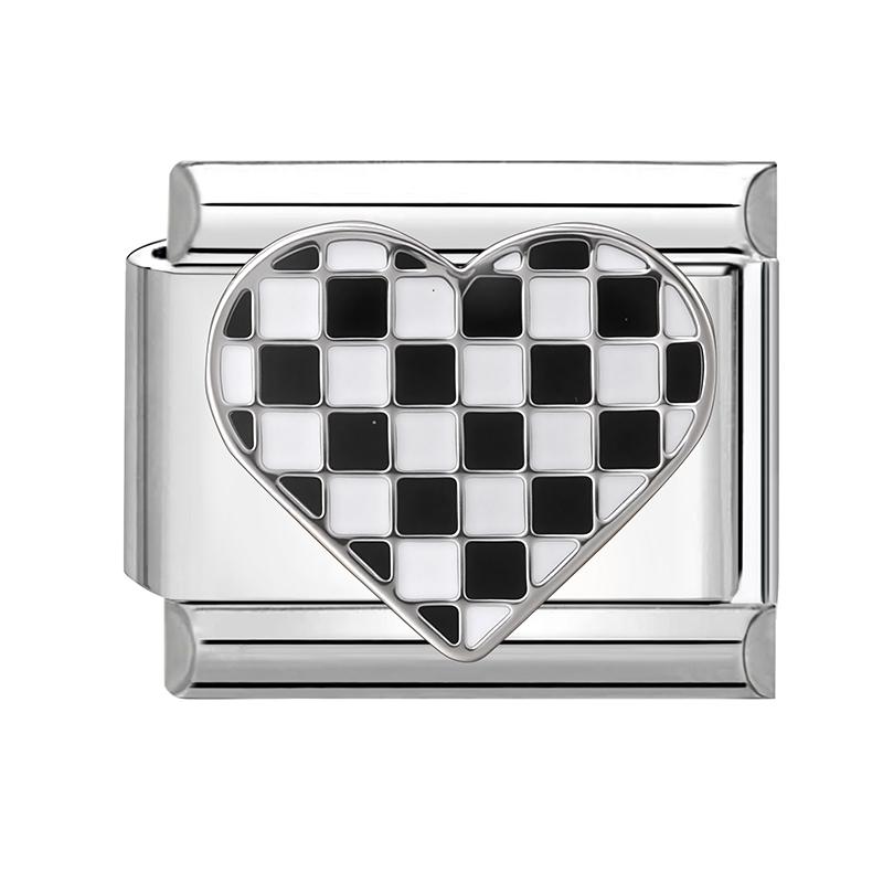

High Quality Y2K Flowers Butterfly Heart Clock Fish Teeth Star Charm Links Fit 9MM Stainless Steel Bracelet DIY Making Jewelry