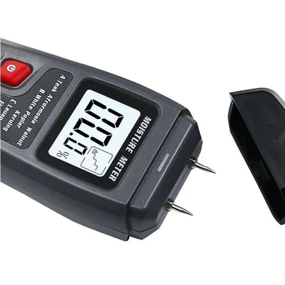 LCD Display Wall Moisture Detector Hygrometer Wood Humidity Tester Cardboard Box