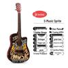38/41-Inch Beginner Folk Guitar for Boys, Girls, and Students – Entry-Level Wooden Musical Instrument