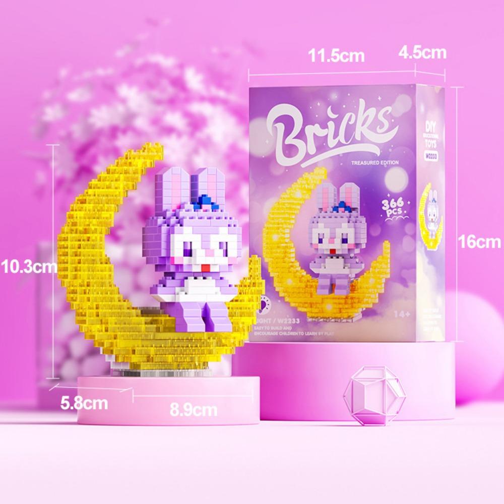 Illuminated Astronaut Astronaut Cartoon Doll Building Block Series Assembled Children's Toy Gift