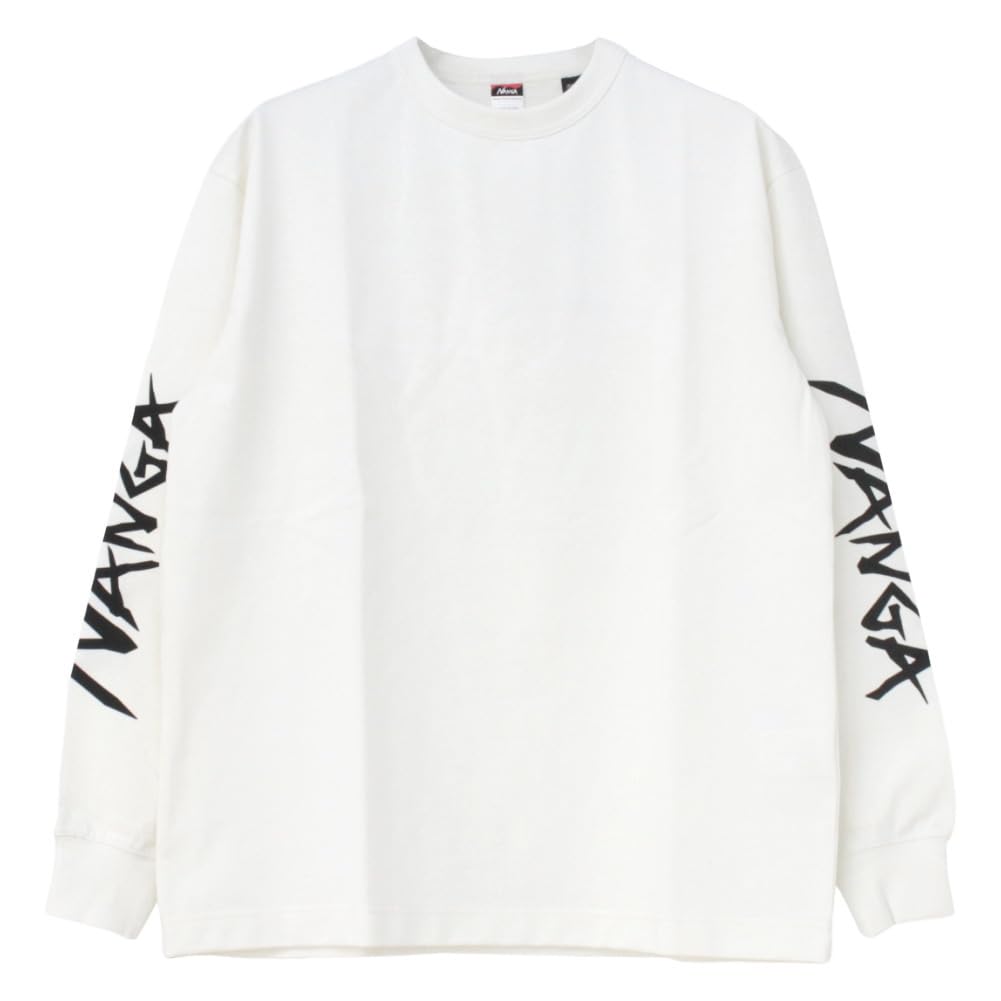 NANGA ECO HYBRID SLV LOGO L/S TEE White (Size: L)
