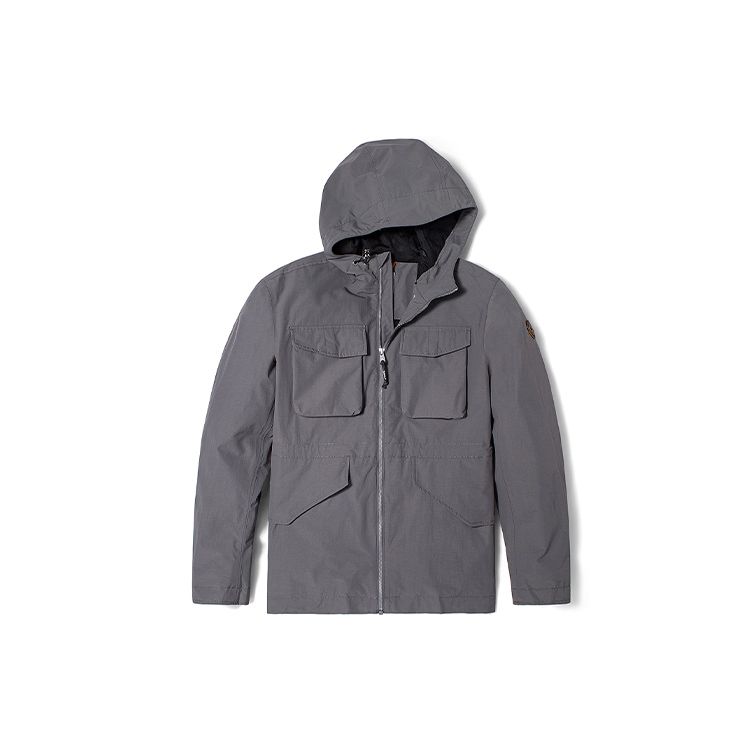

Timberland Men s Outdoor Windproof Water-Resistant Nylon Jacket Medium Grey A2EJW-033 L
