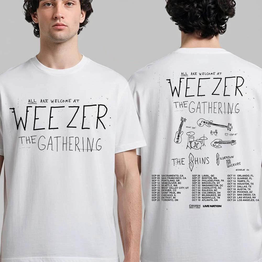 2026 Weezer The Gathering Tour Nordamerika Sommer Unisex und Unisex Hoodies Bequem Atmungsaktiv Hohe Qualität Ins Y2k