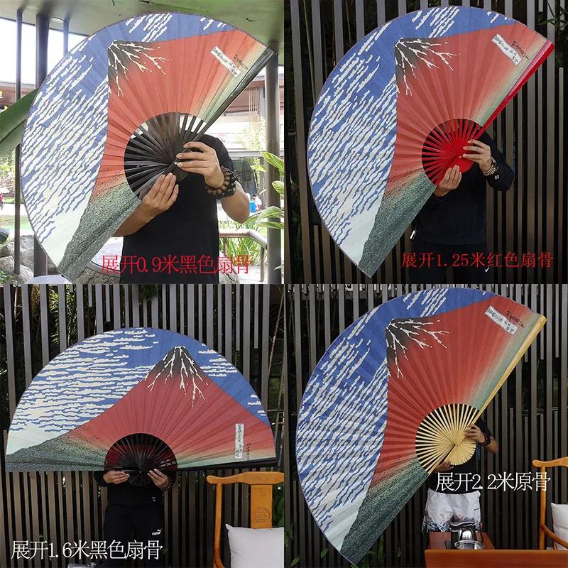 Big Hanging Fan Suitable for Background Fashion Chinese Style Peking Opera Huadan Restaurant Bar Stage Decorative Painting Retro