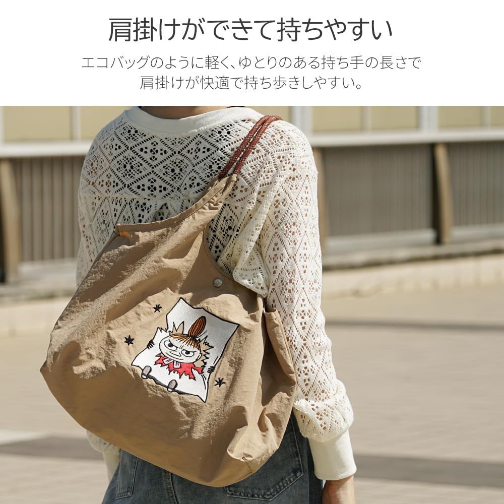 Moomin Tote Bag, Eco Bag, Large Capacity, Women's, Embroidered, Cute, RMPK-01