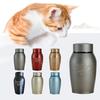 Mini Pet Cremation Urn for Dogs Cats Ash Never Say Goodbye Pet Paw Print Stainless Steel Memorial Keepsake Urns for Ash