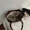 Classic Leather Tote Bag with Top Handle Large Capacity Everyday Fashion Shoulder Bag for Women