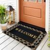 Vintage Retro Entrance Door Mat Outdoor Room Rugs Hallway Floor Foot Bath Mat Luxury Front Doormat Washable