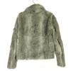 UNTITLED Long Sleeve Rabbit Fur Jacket 2 Brown Women Used