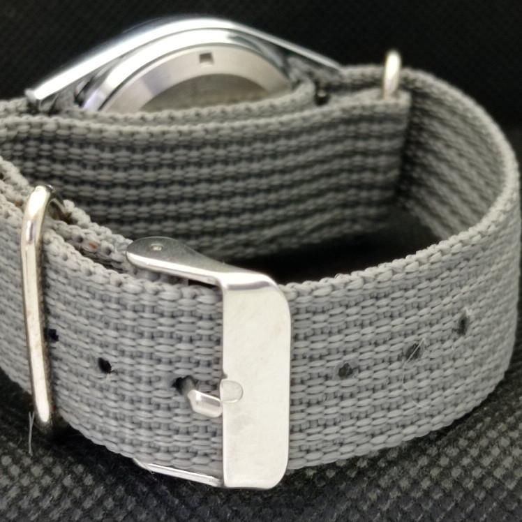 REFURBISHED VINTAGE SEIKO 5 AUTO 7019A JAPAN MENS D/D BLACK WATCH 593c-a314849-2