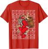 Merry Krampus Ugly Christmas Sweater Pattern Gift TShirt 100 Cotton ONeck Short Sleeve Summer Casual Mens Tshirt Size S3XL