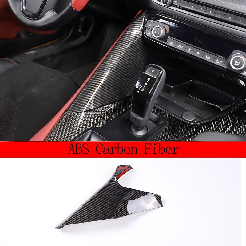 

Carbon fiber Style For Toyota GR Supra A90 MK5 2019-2026 Car Center Control Gear Side Trim Panel Trim Cover Car Accessories