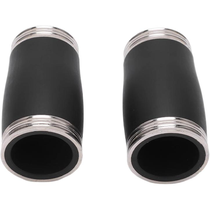2PCS Two Section Clarinet, Clarinet Tuning Tube Tuning Tube Bb Treble Pitch Pipe Clarinet Barrel Replacement Accessories 58MM