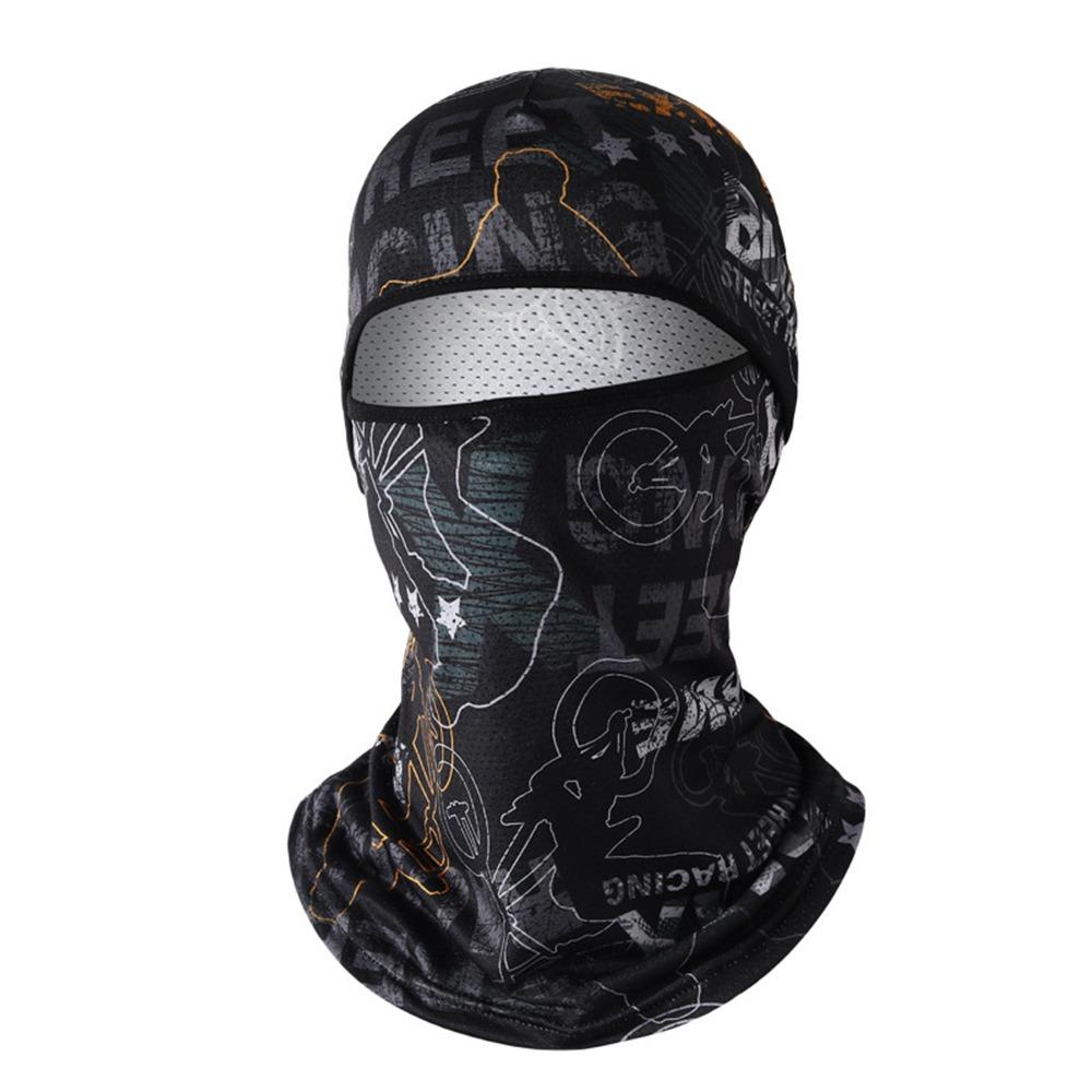 Ice Silk Cool Balaclava Quick Dry Face Cover Headwear Fashion Full Face Cap  Motorcycle Riding