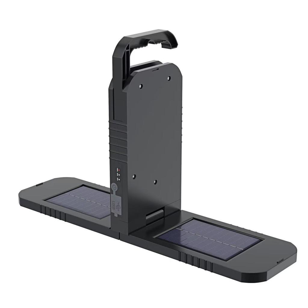 1000LM Faltbare LED Campinglampe, Solar-/USB-wiederaufladbar - Powerbank, Wasserdicht, Haken für Außenarbeiten, Notfall, Nachtfischen