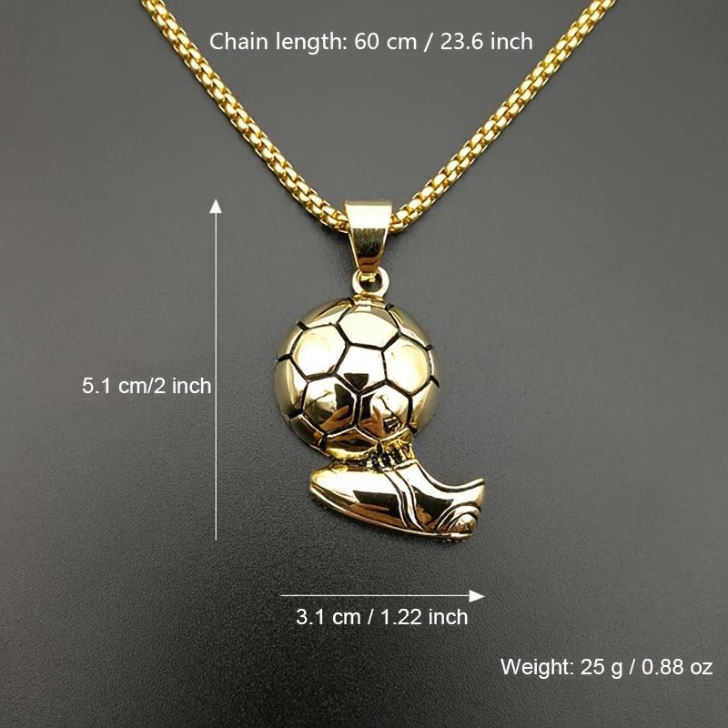 Men's Soccer Pendent Necklace