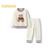 Balabala Unisex Kids' Thick Fleece Winter Pajama Set