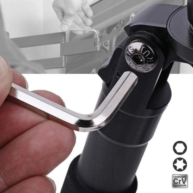 8dílné sady Vysoce kvalitní krátký/dlouhý styl Šestihranný šroub s plochou hlavou Ruční nářadí typu L Nový poniklovaný kalený ocelový imbusový klíč