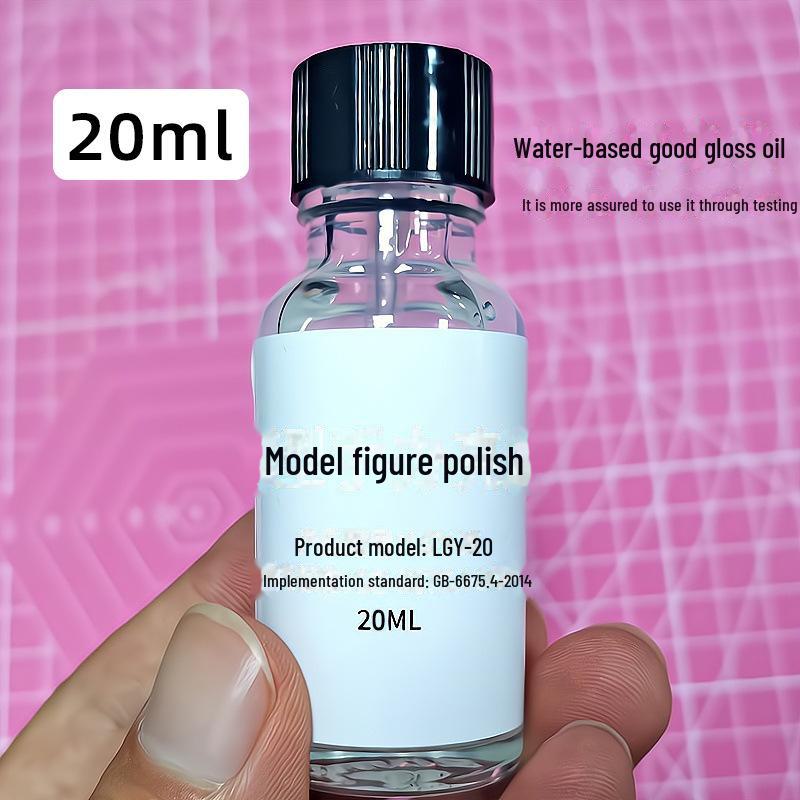 Szybkoschnący, nabłyszczający środek uszczelniający na bazie wody do lalek - przezroczysty, pyłoszczelny, rozświetlający płynny połysk