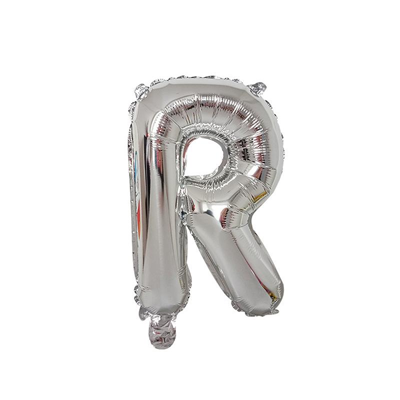1/26Pcs 16 Inch Alphabet Foil Balloons Silver Aluminum Letter Balloons Reusable Decor Wedding Birthday Party Events