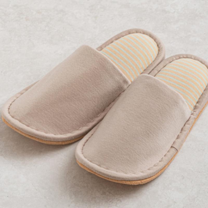 Daiso Midsole Stripe Basic Living Room Shoes 250 270 Mm Beige
