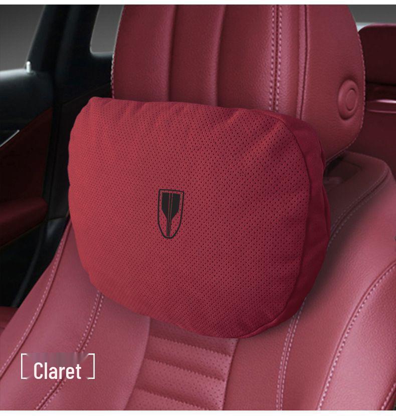 Suede Neck and Lumbar Support Pillows for Hongqi HS5/H5/HS7/H7/H9