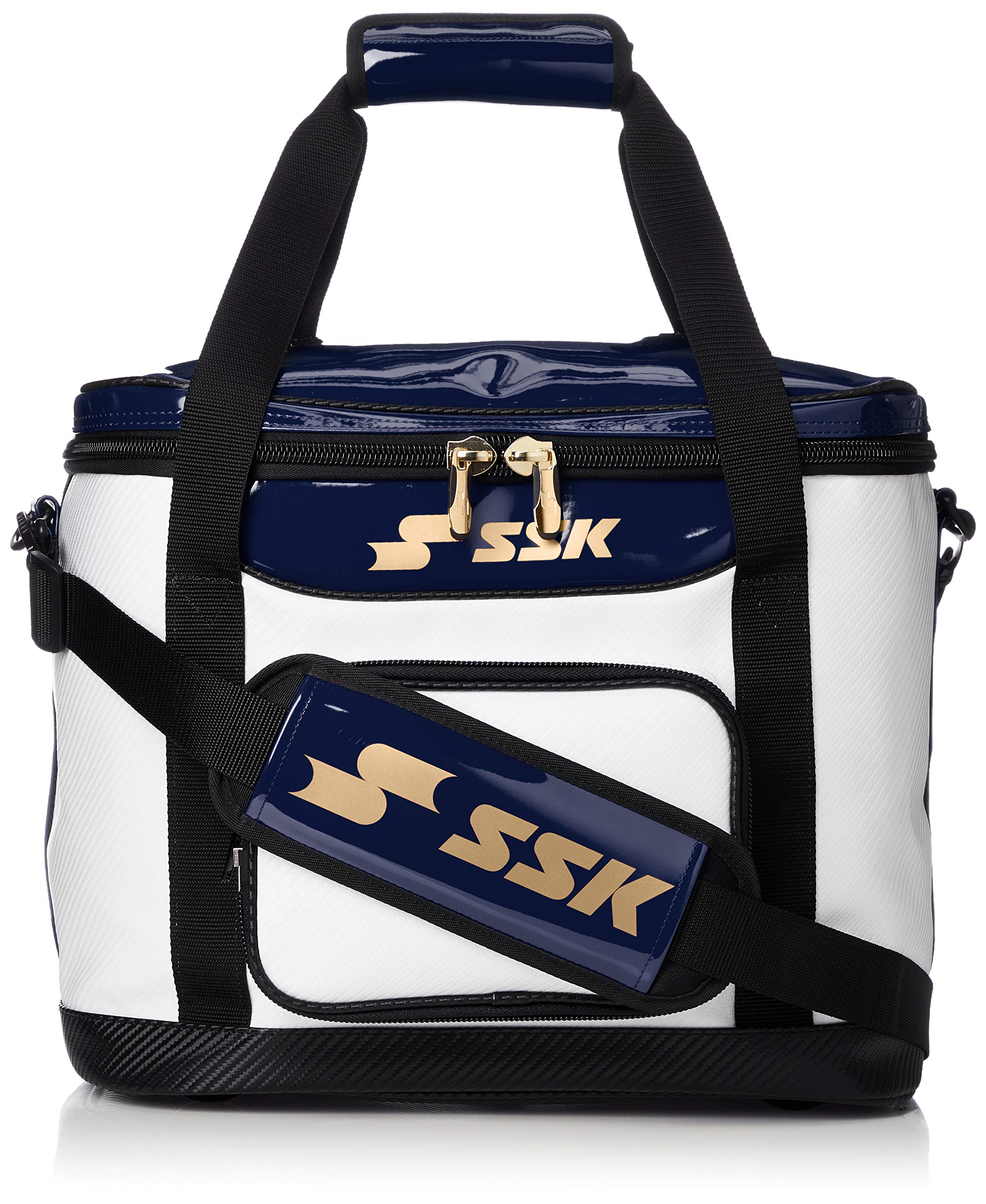 

Ball Case Enamel Ball Bag White x Navy [SK] (1070)