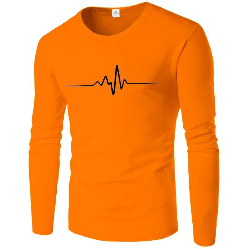 

Men s Print T shirt Long Sleeve Sweatshirt Round Neck Inner Thin Base Layer Top For Spring And Autumn Male Clothing S