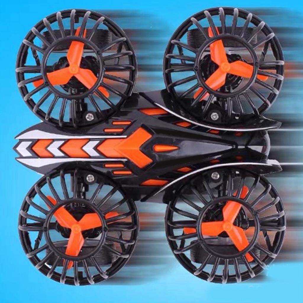 Flying Car Toy Inertia Quadcopter Fall Resistant Wear Resistant Flying Car Toy Gift for Little Boys Girls Black