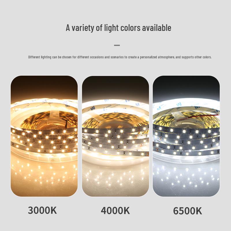 

Flexible Self-Adhesive 12V LED Strip Lights - 60 LEDs 5050, 10MM for Indoor Ceiling & Living Room Decoration 3000K (Warm White)