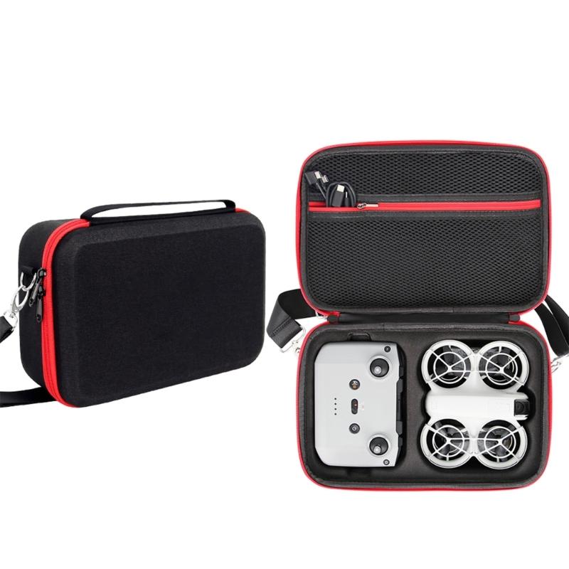 Protective Travel Case for Drones Fly More Combo, Waterproof PU Storage with Portable