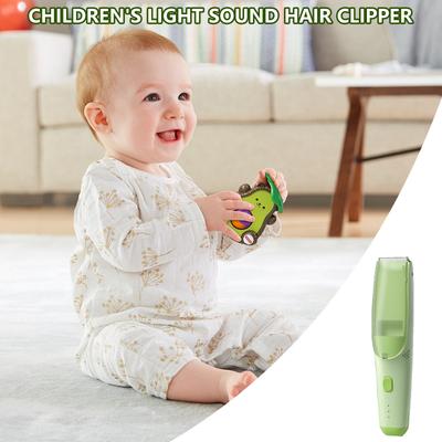 Baby Hair Clipper USB Rechargeable Vacuum Hair Clippers Toddler Child Silent Cordless Haircut Machine with 3 Guide Combs