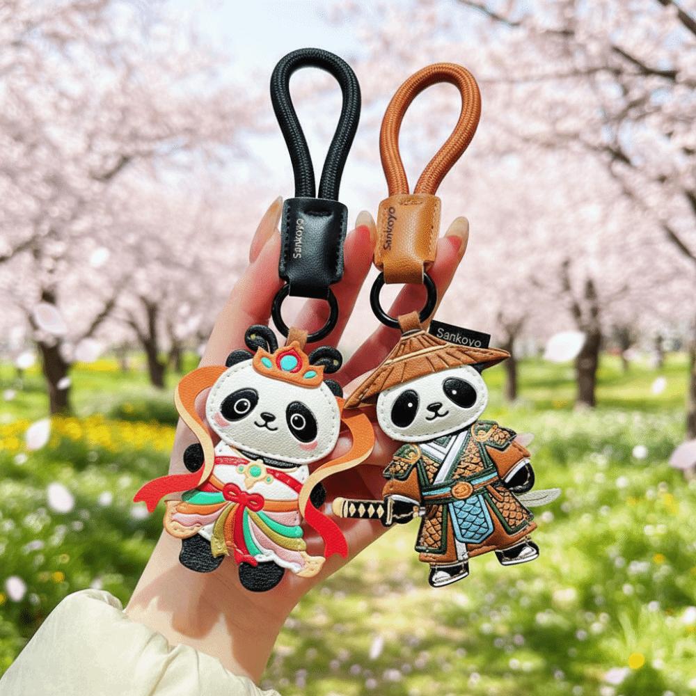 DIY Panda Pendant Hanger Bag Pendant Cute Car Keyring  Car Accessory