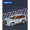 1/24 Lexus LX570 SUV Alloy Car Model Diecasts Metal Off-road Vehicles Car Model Sound Light Simulation Childrens Toy Gift