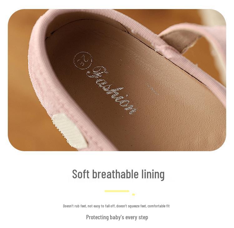 2026 Versatile Cartoon Baby Velcro Shoes: Soft Sole Outdoor Spring Fashion for Kids