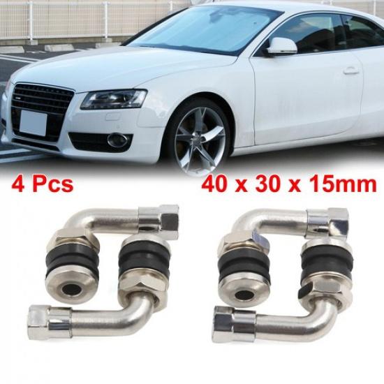 

4 Pcs 110 Degree Angle Anti-leakage Tubeless Tire Valve Stem Cap for Motorcycle