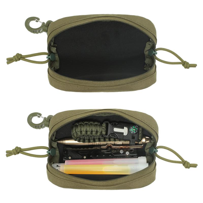 Molle Brillenetui Jagd Stoßfest Schutzbrillenetui Tragbar Outdoor Sonnenbrillenetui - 1000D Nylon