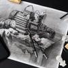 Professional Sketching Drawing Art Tool Kit with Graphite Charcoal Paper Erasable and Craft Knife Includes Canvas Rolling 29-Piece & Pencils, Pencils,