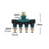 3/4“ Thread 4-Way Tap Hose Water Splitter Valve Zinc alloy Outdoor Faucet For Garden Irrigation Systems