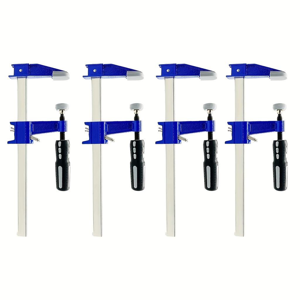 2/4 Pack Steel F Clamp Light Duty, 6 inch Bar Clamp Set, for Woodworking, Metal working, 300 lbs Load Limited