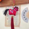 Chinese Red Chinese New Year Incense Packet with Tassel Embroidered Horse Wind Chimes Decoration Festival Atmosphere Zodiac