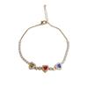 Exquisite Gold-Plated Zircon Heart Bracelet: Versatile, Luxury Bangle for Women