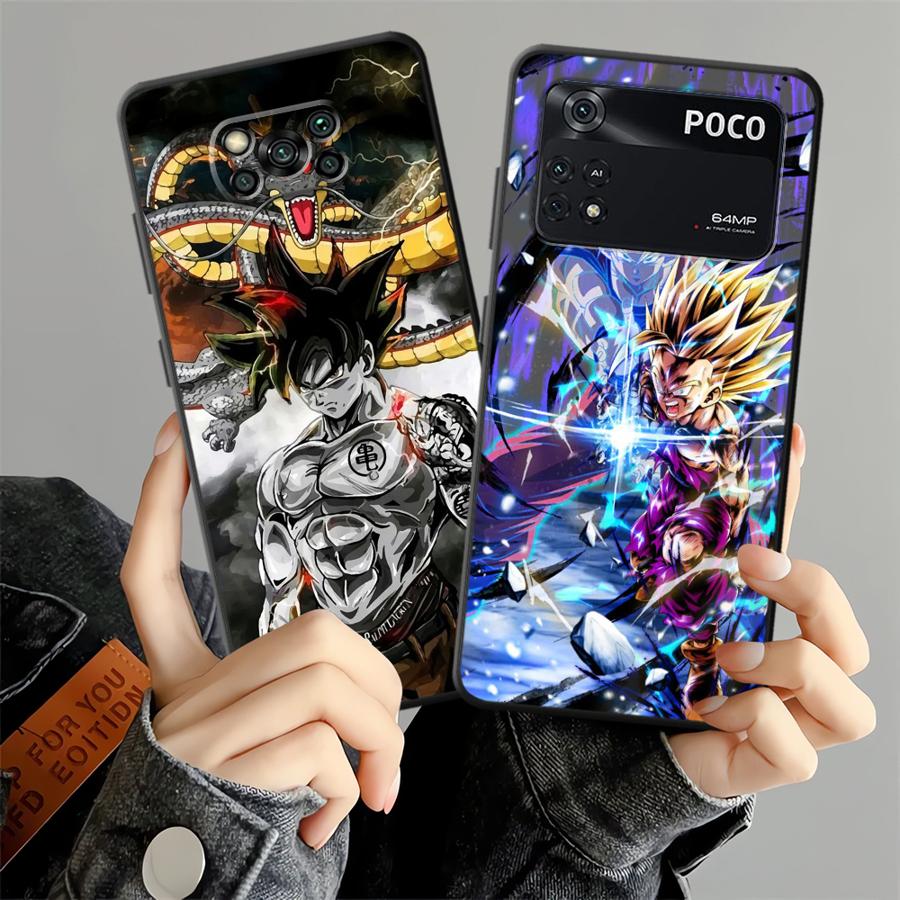 Funda Phone Cover Case for Xiaomi Poco F8 C71 F3 X3 X4 X5 X7 Pro M5 C50 C61 F1 M3 M4 M7 Pro C75 Goku Cool Dragon Ball