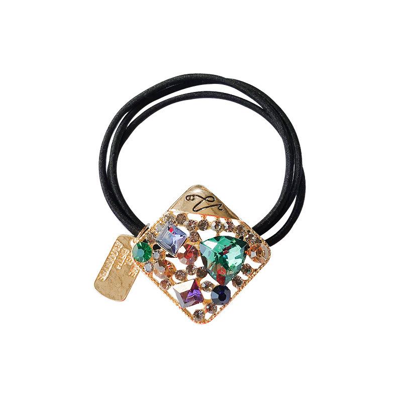 Fashion Rhinestone Elastic Hair Rubber Bands for Girls Tie Hair Ring Rope Scrunchie Accessories Ponytail Headdress Accessoires